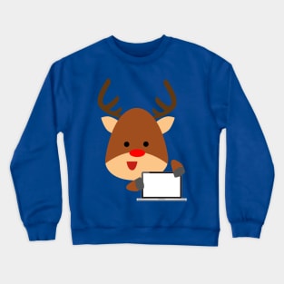 Merry Christmas Deer Crewneck Sweatshirt